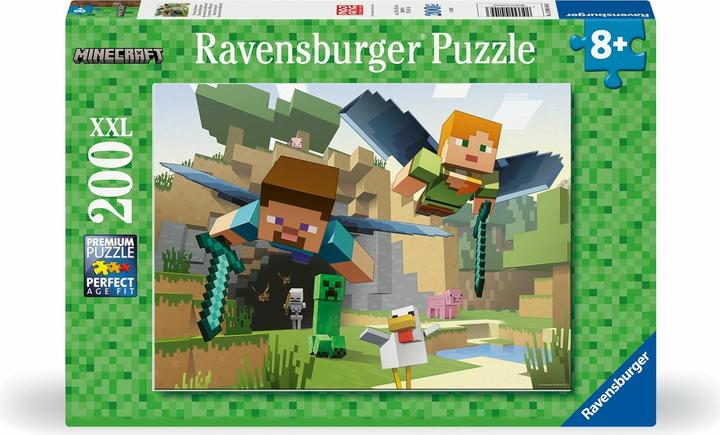 Ravensburger Kinderpuzzle - 12004144 Minecraft - Puzzle für Kinder ab 8 Jahren, mit 200 Teilen im (200 Teile)