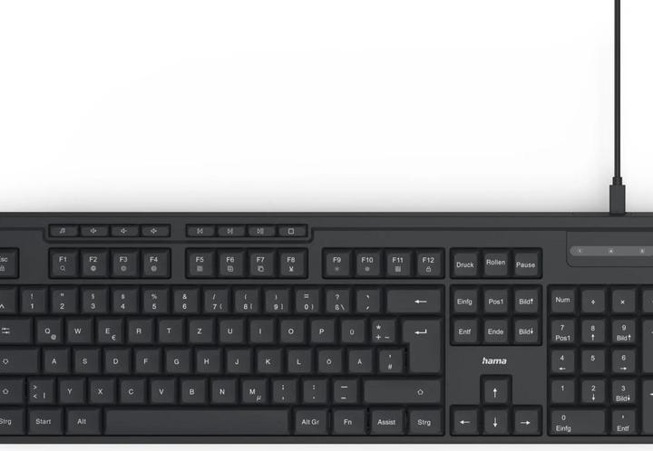 Produktbild Hama USB-Tastatur-Maus-Set CKM-200 kabelgebunden Media-Tasten SW QWERTZ (DE, Kabelgebunden)