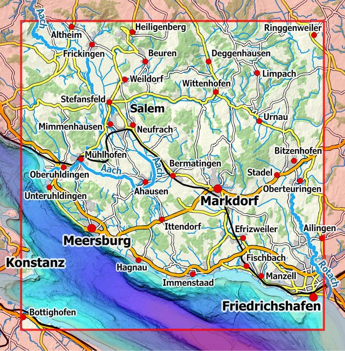 Immagine prodotto Mappa escursionistica NaturNavi Lago di Costanza centro