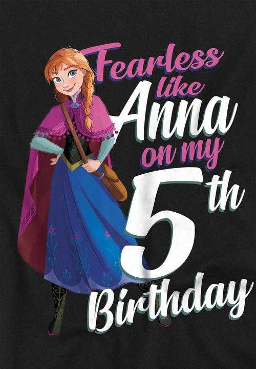Produktbild Disney Frozen Fearless Like Anna TShirt 5. Geburtstag (116)