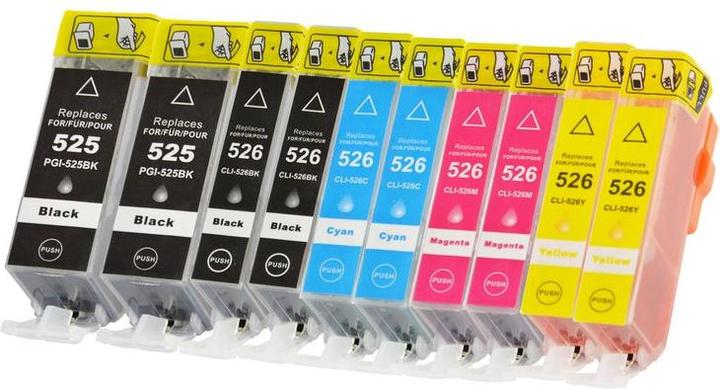 Actual product image Hermex Compatible Ink Cartridge for Canon PIXMA iX6550 (M, C, Y, FC, PGBK)