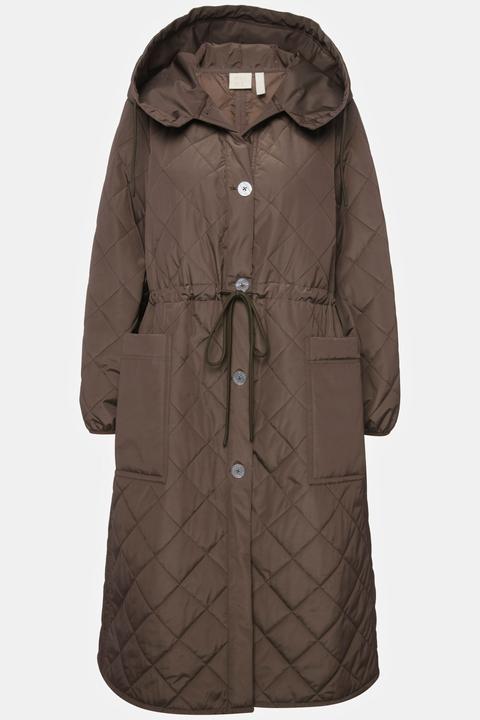 Actual product image Ulla Popken Quilted Drawstring Coat