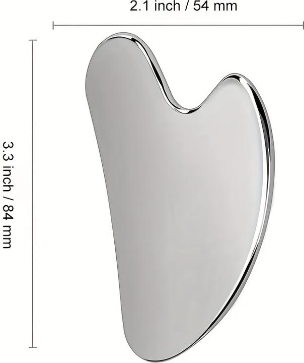 Actual product image PhoneLook Premium Edelstahl Gua Sha Gesichtsmassage-Werkzeug mit eleganter Geschenkbox