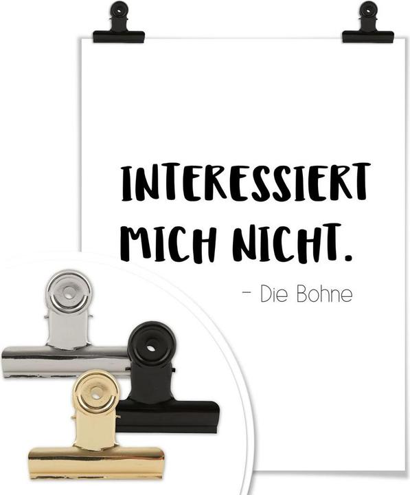 Produktbild Trenddeko Das interessiert mich nicht die Bohne (40 x 50 cm)