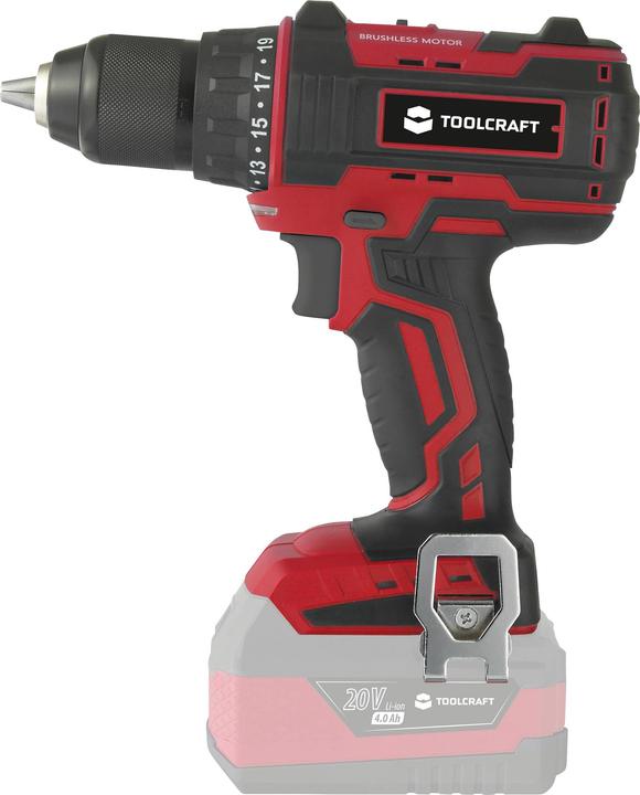Actual product image Toolcraft 20 V brushless drill