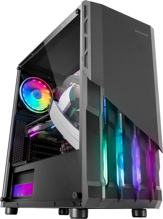 Produktbild Mars Gaming Boitier Moyen Tour ATX MC-X2 RGB avec panneau vitré (Noir) (ATX, mATX, Mini-ITX)