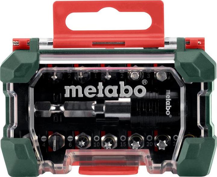 Actual product image Metabo Bit Box Promotion. 15-piece