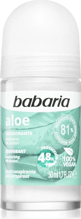 Actual product image Babaria Deodorant Roll-On Aloe 50ml (Roll-on, 50 ml)