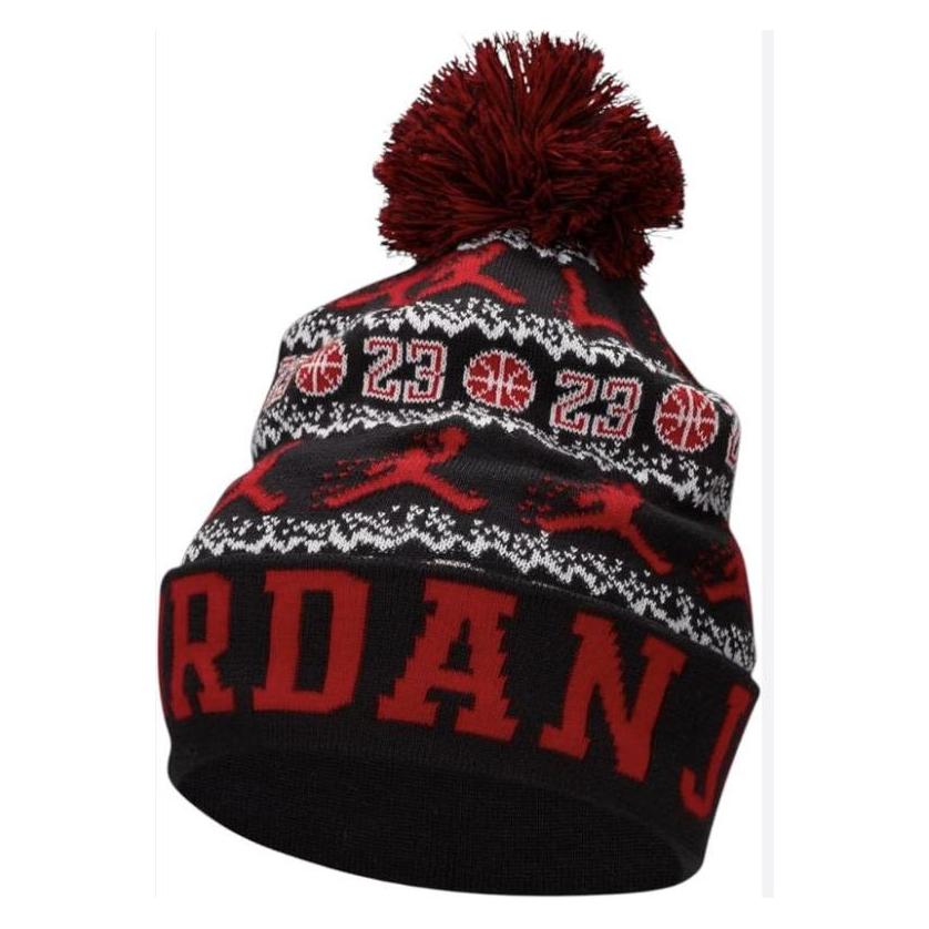 Air Jordan, Unisex, Cap, Peak Unisex Pom-Pom Winter Hat - FN4673-010, Mehrfarbig, (One Size)