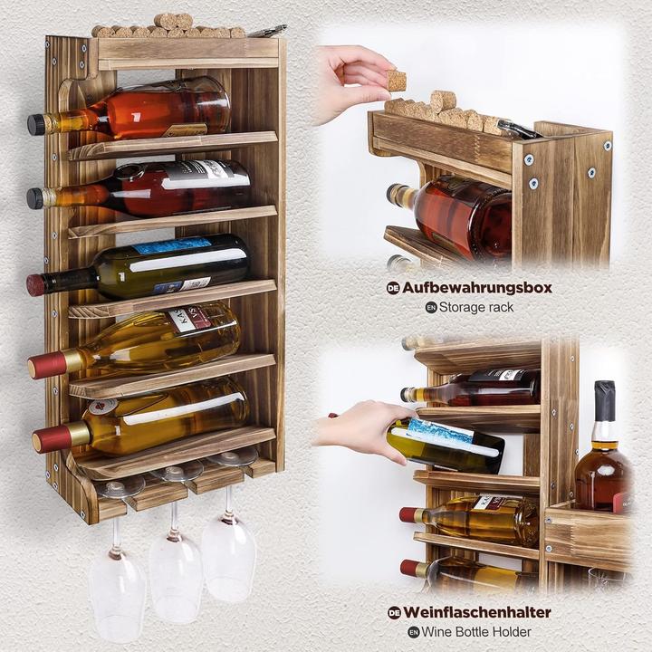 Produktbild Yorbay Weinregal (96 x 96 x 66 cm)