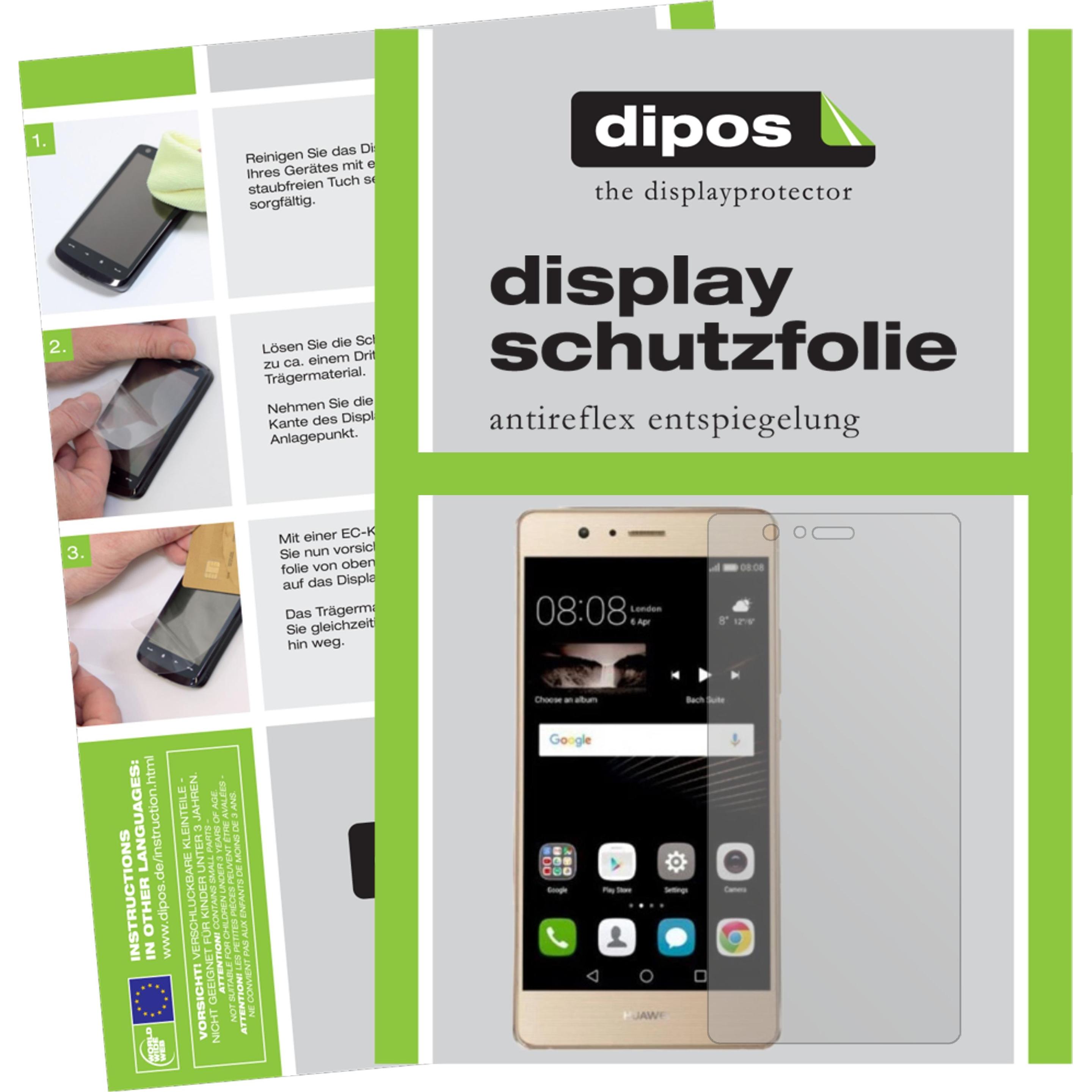 Thumbnail - Dipos Displayschutzfolie Antireflex (2 Stück, Huawei P9 Lite (2017)), Smartphone Schutzfolie, Transparent