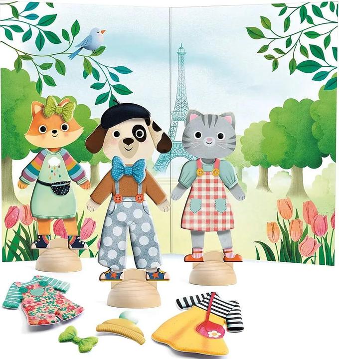 Actual product image Djeco Stickercollage Bonjour Paris