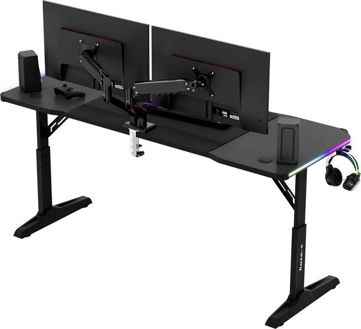 Produktbild Huzaro Biurko gamingowe Hero 4.6 RGB Black