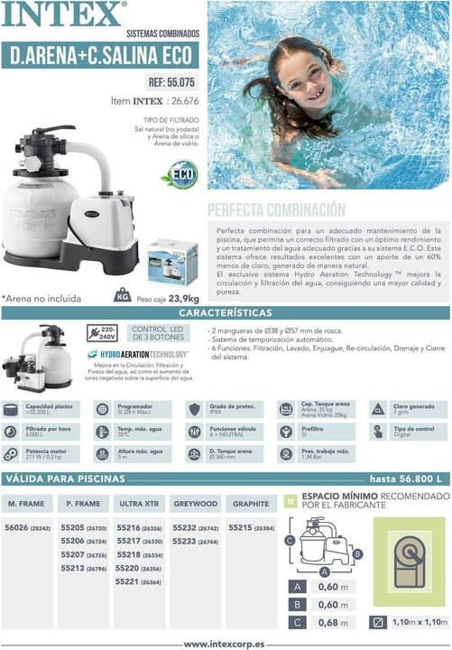 Actual product image Intex Sand Filter Pump & Saltwater System