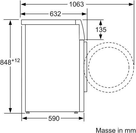 Produktbild Bosch Hausgeräte WAN28241CH Serie4 (8 kg, Links)