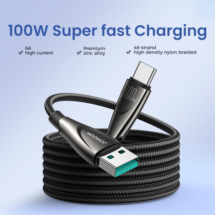 Immagine prodotto Joyroom Cavo Pioneer da 100W USB a USB C SA31-AC6 / 100W / 1,2m (nero) (1.20 m, 100 W)