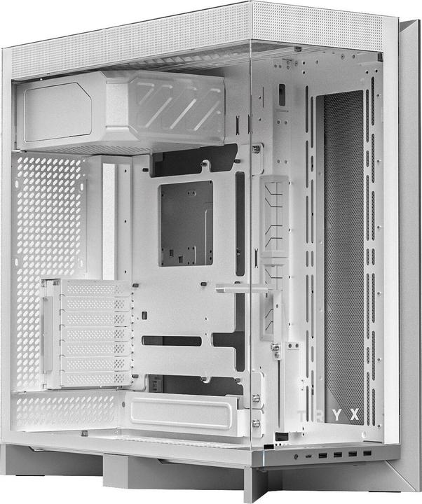 Actual product image TRYX LUCA L70 Midi-Tower, Tempered Glass, ARGB - white