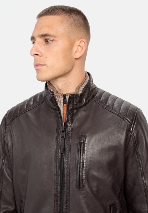 Produktbild Camel Active Lederjacke mit Stehkragen (48)