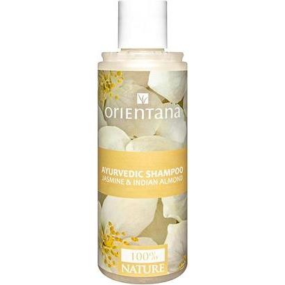 Orientana, Shampoo, Ayurvedic Hair Shampoo Jasmine & Indian Almond (210 ml, Flüssiges Shampoo)