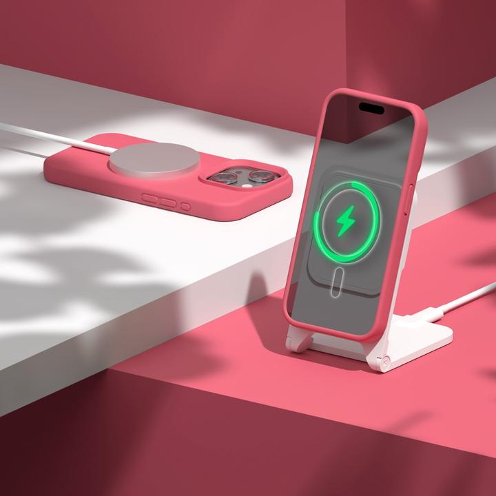 Produktbild Etteri Silicone Mag case for iPhone 14 6,1" raspberry (Apple iPhone 14)