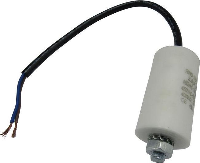 Image du produit RND Components Condensateur moteur 50... 60Hz M8 60uF 450V Câble