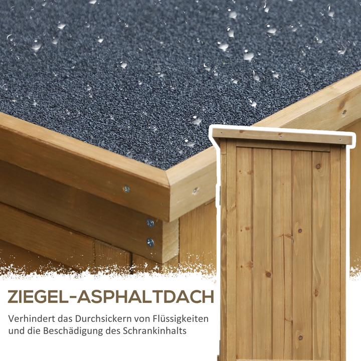 Produktbild Outsunny Gartenschrank mit Lamellentüren