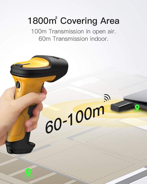 Produktbild Inateck Wireless Barcode Scanner (1D-Barcodes)