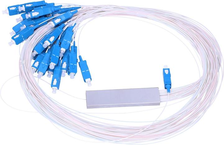 Actual product image Extralink Ekstrinis EKSTRINAS 1:32 PLC SKAIDIKLIS SC/UPC 900UM 1.5 M PLIENINĖ DĖŽUTĖ (1.50 m)