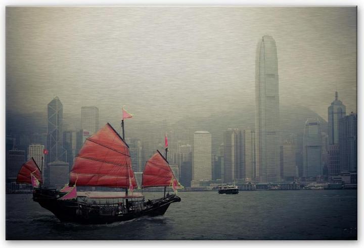 Image du produit Trenddeko Voile à Hong Kong (100 x 70 cm)