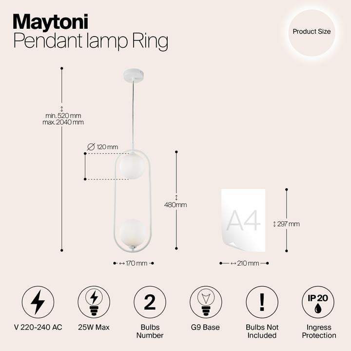 Image du produit Maytoni Bague (G9)