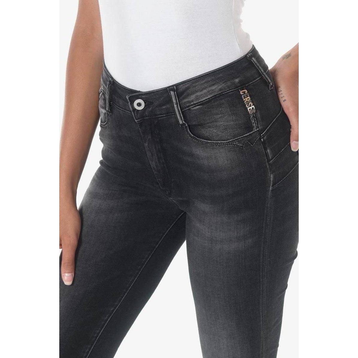 Thumbnail - Le Temps Des Cerises, Damen, Jeans, röhrenjeans für damen acya pulp n°1, Schwarz, (32)