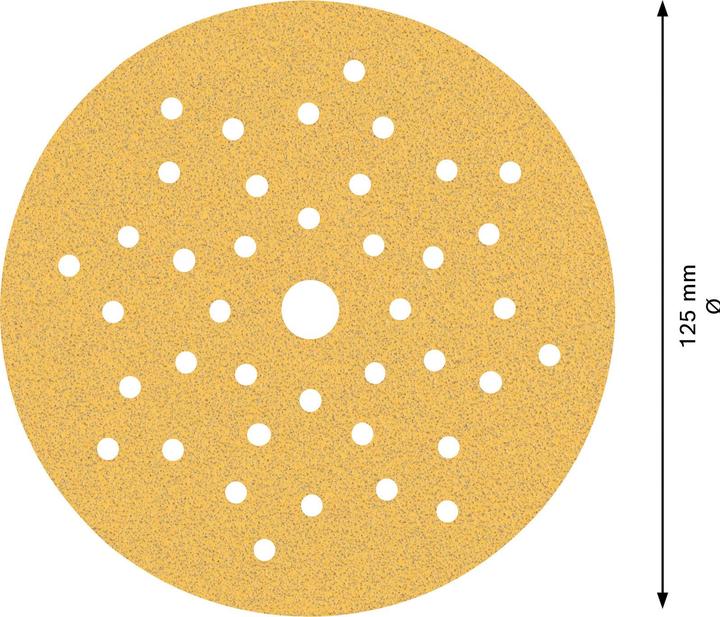 Actual product image Bosch Professional Zubehör EXPERT C470 Sandpaper multi-hole for random orbital sander, 125 mm, G 80, 5-pcs. (80)