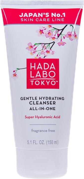 Hada Labo Tokyo Super Hyaluronic Acid Gentle Hydrating Cleanser All-In-One (Cleansing Foam, 150 ml)