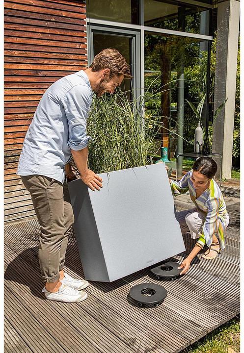 Produktbild Lechuza CANTO Stone 80 wide quarzweiss (37 cm)