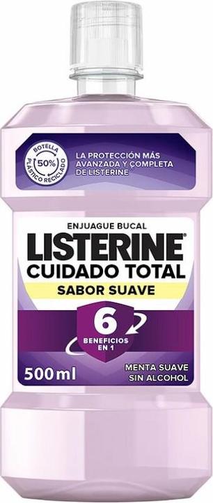 Listerine Totale Sorgfalt Zero Alkohol Mundwasser 500ml (500 ml, Mundwasser)