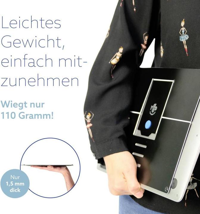 Produktbild R-Go Tools Notebook-Ständer Riser Attachable Schwarz