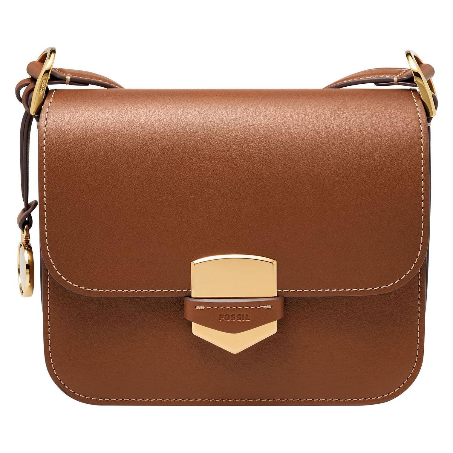 Fossil, Handtasche, Lennox Umhängetasche Leder 20 Cm, Braun