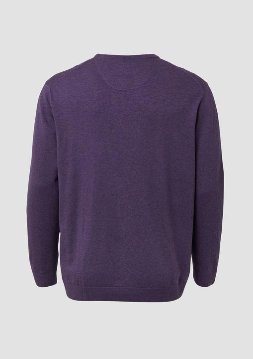 Image du produit s.Oliver Strickpullover Baumwollpullover mit Logo-Stickerei (3XL)