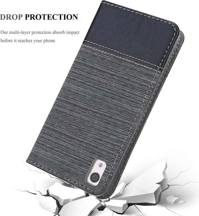 Actual product image Cadorabo Book Jeans Optics Cover (Sony Xperia XA1)