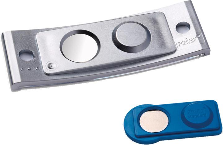 Badgepoint POL20MA66-10DR Namensschilder, 64 x 22 mm, metallfarben