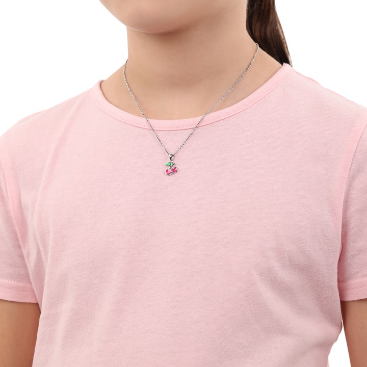 Produktbild Prinzessin Lillifee Halsschmuck für Mädchen, 925 Sterling Silber | Kirsche (Silber 925)