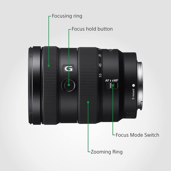 Actual product image Sony E 16-55mm f/2.8 G (Sony E, APS-C / DX)