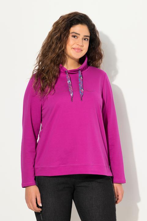 Produktbild Ulla Popken Sweatshirt, Stehkragen, Saum-Zipper, Langarm (46, 48)