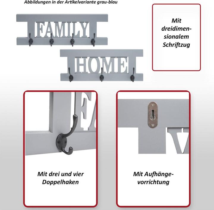 Actual product image JOHN316 Wandgarderobe