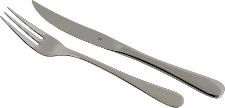 Produktbild WMF Steakbesteck Set Steakmesser 6 Personen 12tlg Spezialklingenstahl Eichenholz Holzkiste (12 Stück, Besteck Set)