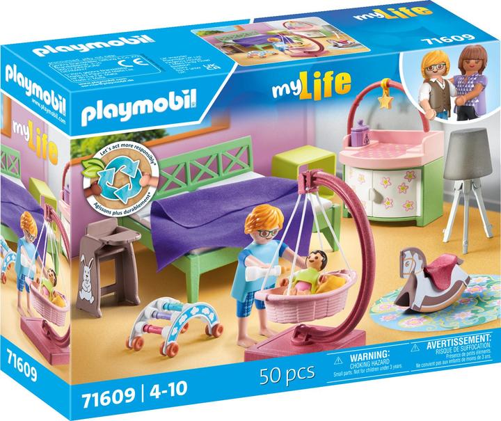 Actual product image Playmobil Bedroom with baby play corner (71609, Playmobil My Life)