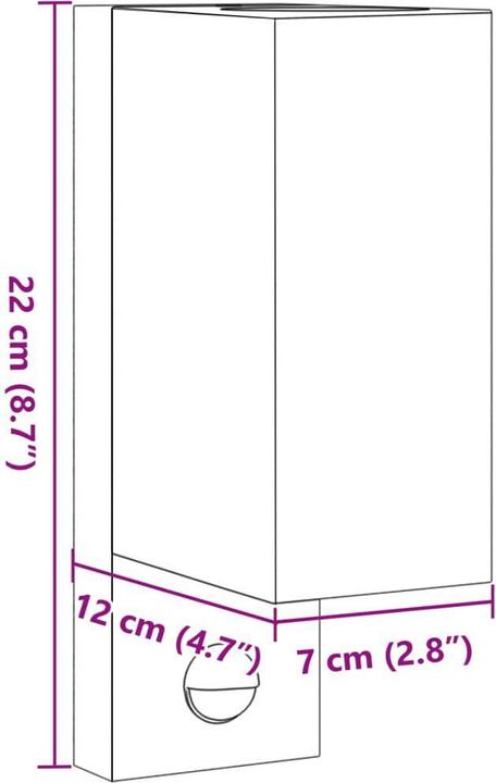 Image du produit vidaXL Aussenwandleuchte (GU10, IP44)