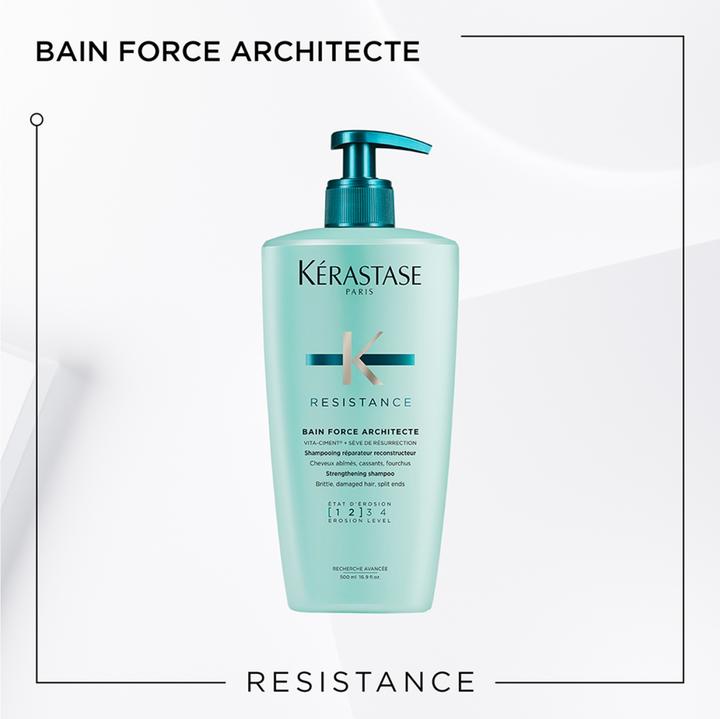 Produktbild Kérastase Résistance Bain Force Architecte (500 ml, Flüssiges Shampoo)