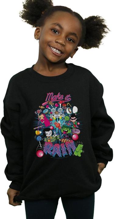 Image du produit - Sweat TEEN TITANS GO MAKE IT RAIN - Fille (140, 146)