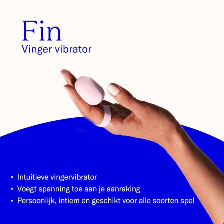 Actual product image Dame Products Fin Finger Vibrator Quartz
